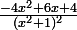 \large \frac{-4x^{2}+6x+4}{(x^{2}+1)^{2}}
